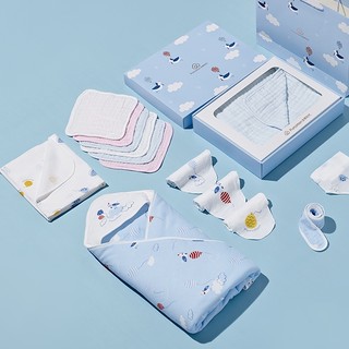 全棉时代 新生儿护理礼盒 9件套