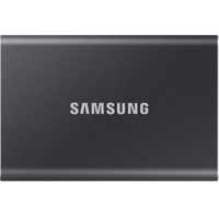 SAMSUNG 三星 T7 便携式固态硬盘 - 1TB - USB 3.2 Gen.2 外置固态硬盘，钛灰色 （MU-PC1T0T/WW）