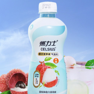 CELSIUS 燃力士 零糖 复合营养素气泡水 荔枝海盐白茶风味 350ml*6瓶