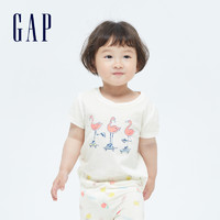 Gap 盖璞 女幼童泡泡袖T恤 2022夏季新款童装纯棉短袖上衣潮