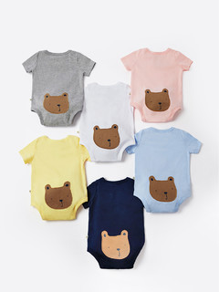 Gap 盖璞 布莱纳小熊系列 婴儿圆领连体衣