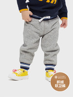 Gap 盖璞 婴儿|碳素软磨系列 简约风格抓绒卫裤