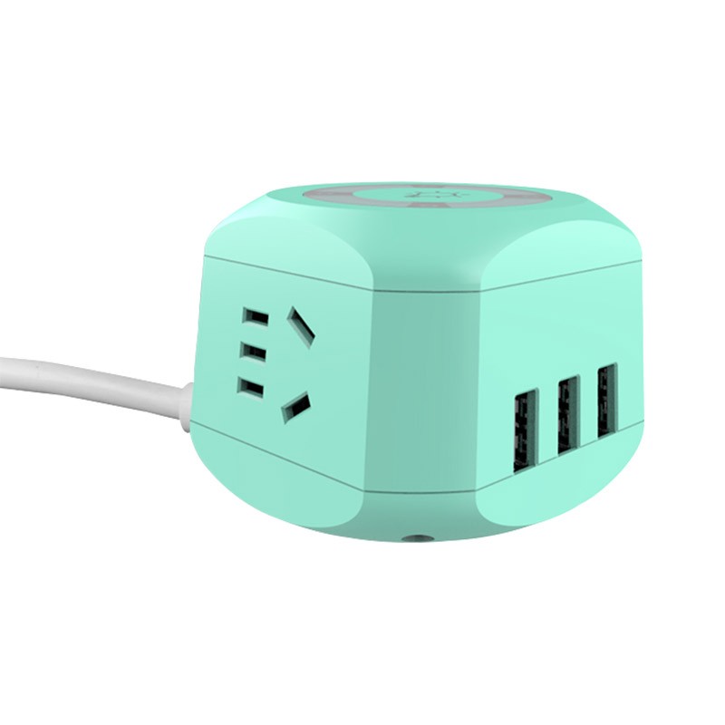 MAYA 玛雅 绿色小夜灯+USB插座
