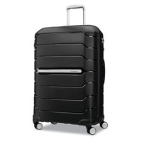 Samsonite 新秀丽 Freeform Hardside Expandable with Double Spinner Wheels, Black, Checked-Large 28-Inch