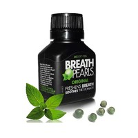 BREATH PEARLS 澳洲breath pearls本草清新口气胶囊 香口珠 口气清新珠 50粒