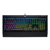美商海盗船 K68 RGB 机械键盘 有线连接 游戏键盘 RGB IP32防护樱桃红轴 黑色