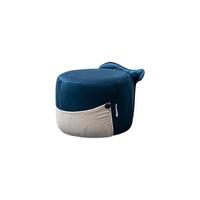 QuanU 全友 DX115062 沙发海豚凳 深蓝色