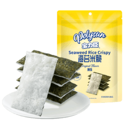 Polysun 宝力臣 海苔米脆 宝宝零食营养健康不额外添加白砂糖食用盐 2袋装