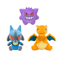 pokemon dolls系列路卡利欧耿鬼喷火龙毛绒公仔玩偶玩具