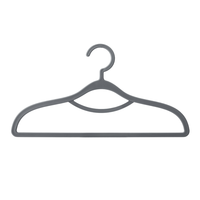 圣德凯 无痕防滑衣架 30个 高档灰