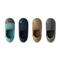 Bananain 蕉内 男士船袜套装 4P-BS500E-wZtx 4双装(湖青并色+藏蓝+深驼+深花灰黄跟) 40-45