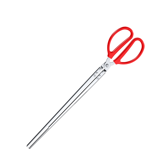 相信 赶海夹子 塑柄直口 38cm