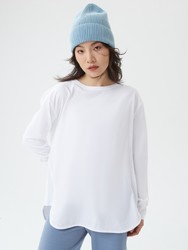 Gap 盖璞 女装|碳素软磨系列 纯棉宽松长袖T恤