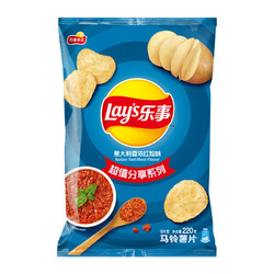 Lay's 乐事 薯片意大利香浓红烩味220g×1袋零食小吃休闲食品