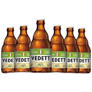 VEDETT 白熊 接骨木花 精酿 啤酒 330ml*6瓶  比利时原瓶进口