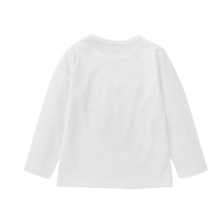 MarColor 马卡乐 500122132005-1101 儿童长袖T恤 椰奶白 100cm
