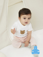Gap 盖璞 婴儿|布莱纳系列 新生之选 纯棉短袖连体衣