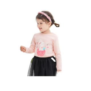 MarColor 马卡乐 500122132005-2100 儿童长袖T恤 樱花粉 100cm