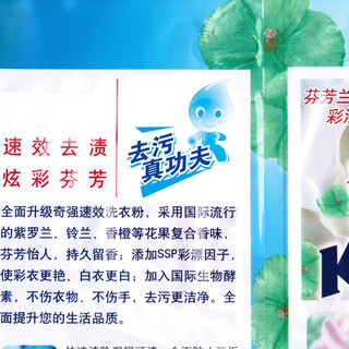 KEON 奇强 速效洗衣粉 455g*3袋 依兰花果香