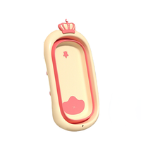 YeeHoO 英氏 皇冠折叠浴盆 公主粉