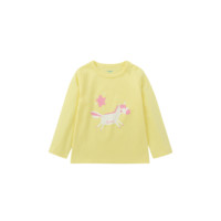 MarColor 马卡乐 500122132005-3600 儿童长袖T恤 柠檬黄 120cm