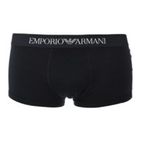 直播专享：EMPORIO ARMANI EA 阿玛尼 111610 CC722 21320 BLACK 男士平角内裤 3条装