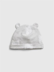Gap 蓋璞 嬰兒|輕柔舒適熊耳造型針織帽
