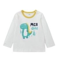 MarColor 马卡乐 500122132101-1101 儿童长袖T恤 椰奶白 120cm