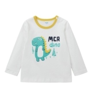 MarColor 马卡乐 500122132101-1101 儿童长袖T恤 椰奶白 140cm