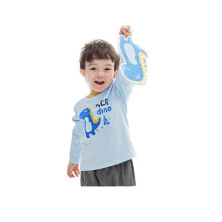 MarColor 马卡乐 500122132101-9002 儿童长袖T恤 天空蓝 90cm