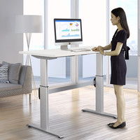 TED'S ERGOTECH 泰德适人因科技 电动升降桌站 双电机桌架+1.4*0.7m白色环保密度板