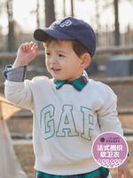 Gap 盖璞 男女幼同款|碳素软磨系列 徽标LOGO法式圈织软卫衣2022春季新款