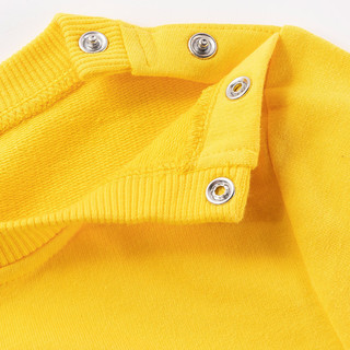 Disney baby 迪士尼宝贝 米奇系列 男童圆领长袖卫衣套装 213T1281 2件套 黄色 100码