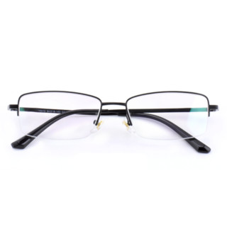 目匠 15012 哑黑钛合金眼镜框+1.61折射率 防蓝光镜片