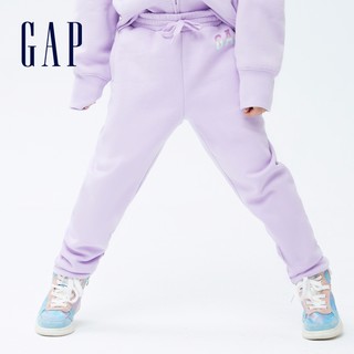 Gap 盖璞 女童碳素软磨抓绒卫裤
