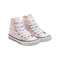 CONVERSE 匡威 All Star系列 672221C-102 女童休闲运动鞋 白色/粉色/金色 28码