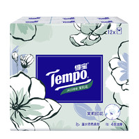 Tempo 得宝 蜜桃香味4层7片12包手帕纸 小包纸巾餐巾纸卫生纸面巾纸手帕纸