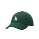 MLB 美职棒帽男帽女帽洛杉矶道奇时尚棒球帽软顶刺绣LAlogo户外联盟棒球帽3ACP7701N-07GNS 绿色 F