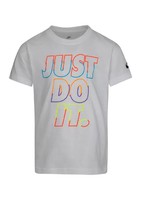 NIKE 耐克 Boys 4-7 Short Sleeve Shock Just Do It Graphic T-Shirt