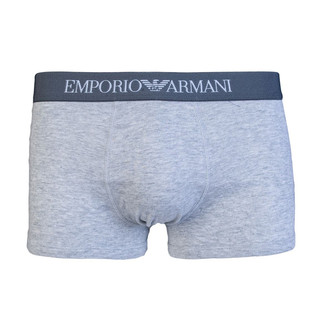EMPORIO ARMANI 阿玛尼 男士平角内裤套装 111610 CC722 3条装(蓝色+白色+灰色) M