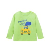 MarColor 马卡乐 500122132102-4411 儿童长袖T恤 青柠绿 90cm