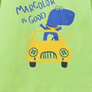 MarColor 马卡乐 500122132102-4411 儿童长袖T恤 青柠绿 110cm