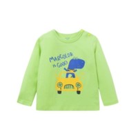 MarColor 马卡乐 500122132102-4411 儿童长袖T恤 青柠绿 110cm