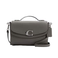 COACH 蔻驰 CELIA系列 女士单肩包 SVHGR 麻灰色 中号