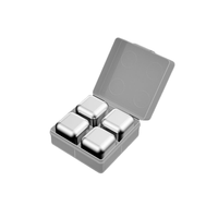 KMLONG 凯曼隆 BXG01 不锈钢冰块 方形款 4颗 不锈钢色