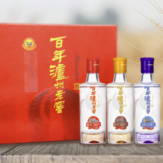 泸州老窖 窖龄酒30年60年90年小酒52度50ml*3瓶礼盒装浓香型白酒