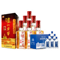 泸州老窖 六年窖头曲+会唱歌的小酒 52%vol 浓香型白酒 500ml*6瓶+150ml*6瓶 组合装