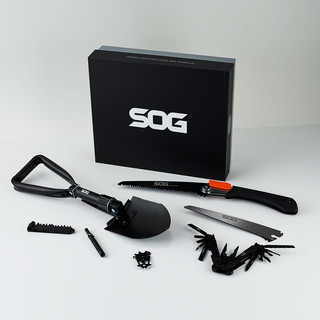 SOG 索格 户外装备多功能工具工兵铲折叠锯多功能钳哨子野营五件套