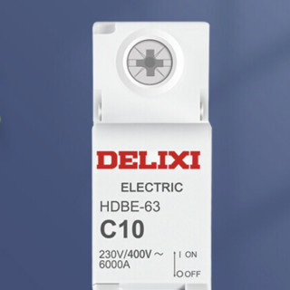 DELIXI 德力西 HDBE系列 HDBE631C10 1P单极断路器 10A