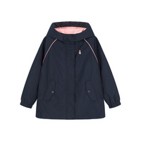 暇步士 HPPQGD24CC651 女童薄风衣 藏蓝 105cm